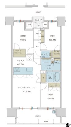 グランドオーク帯山 間取り B type