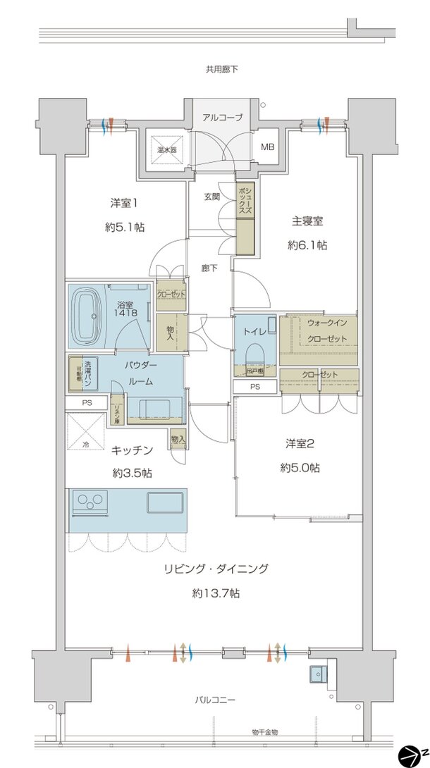 グランドオーク帯山 間取り D type
