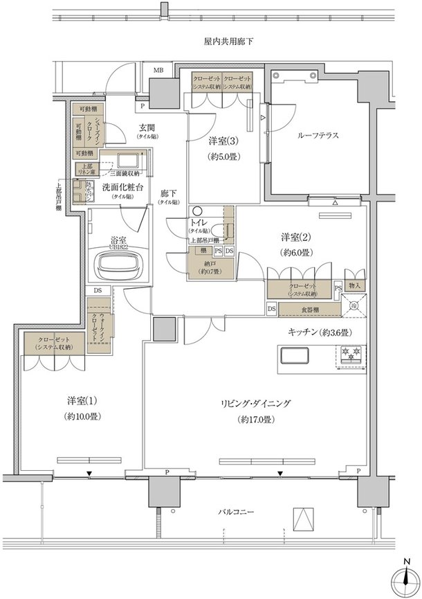 プラウド等々力ガーデンコート 間取り O type