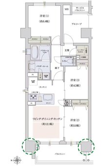 プレサンス ロジェ 新大宮 間取り Aタイプ