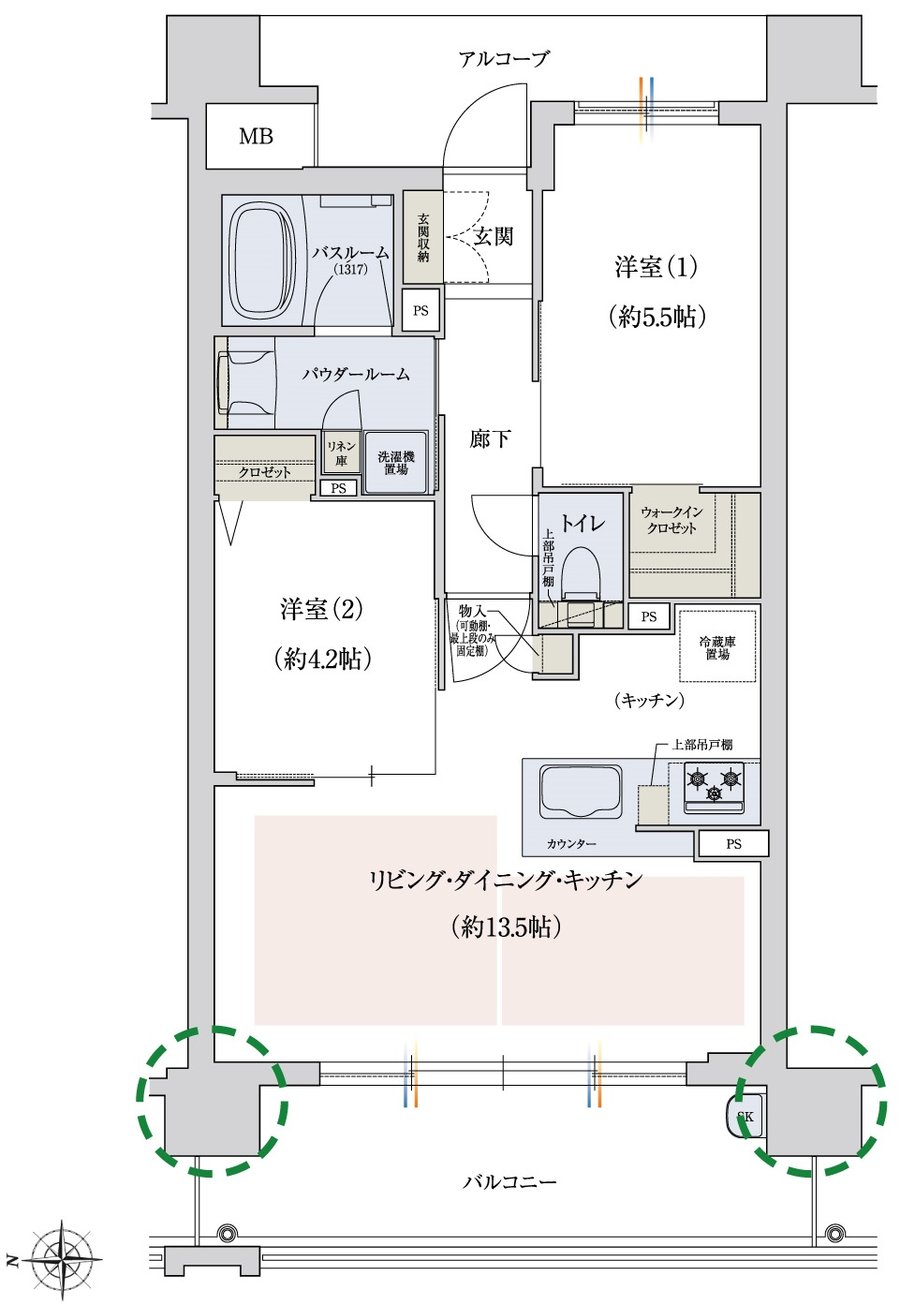 プレサンス ロジェ 新大宮 間取り Dタイプ