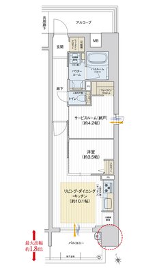 プレサンス ロジェ 姫路パークフロント 間取り Fタイプ