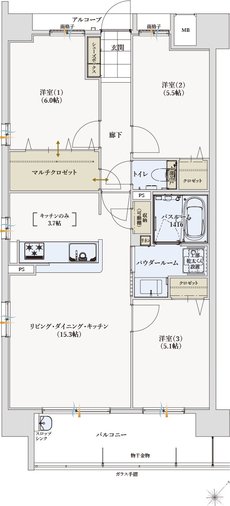 アルファステイツ新宮 間取り A type