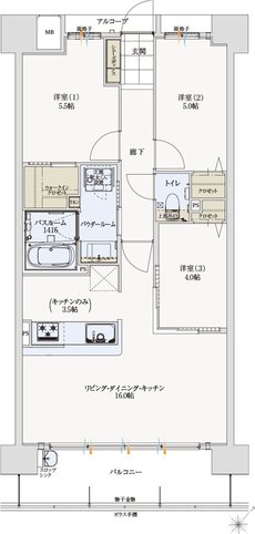 アルファステイツ新宮 間取り B type