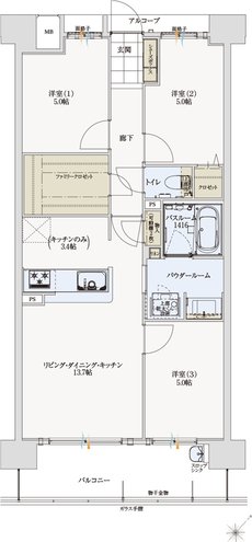 アルファステイツ新宮 間取り C type
