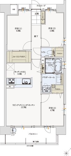 アルファステイツ新宮 間取り G type
