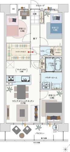アルファステイツ新宮 間取り C type