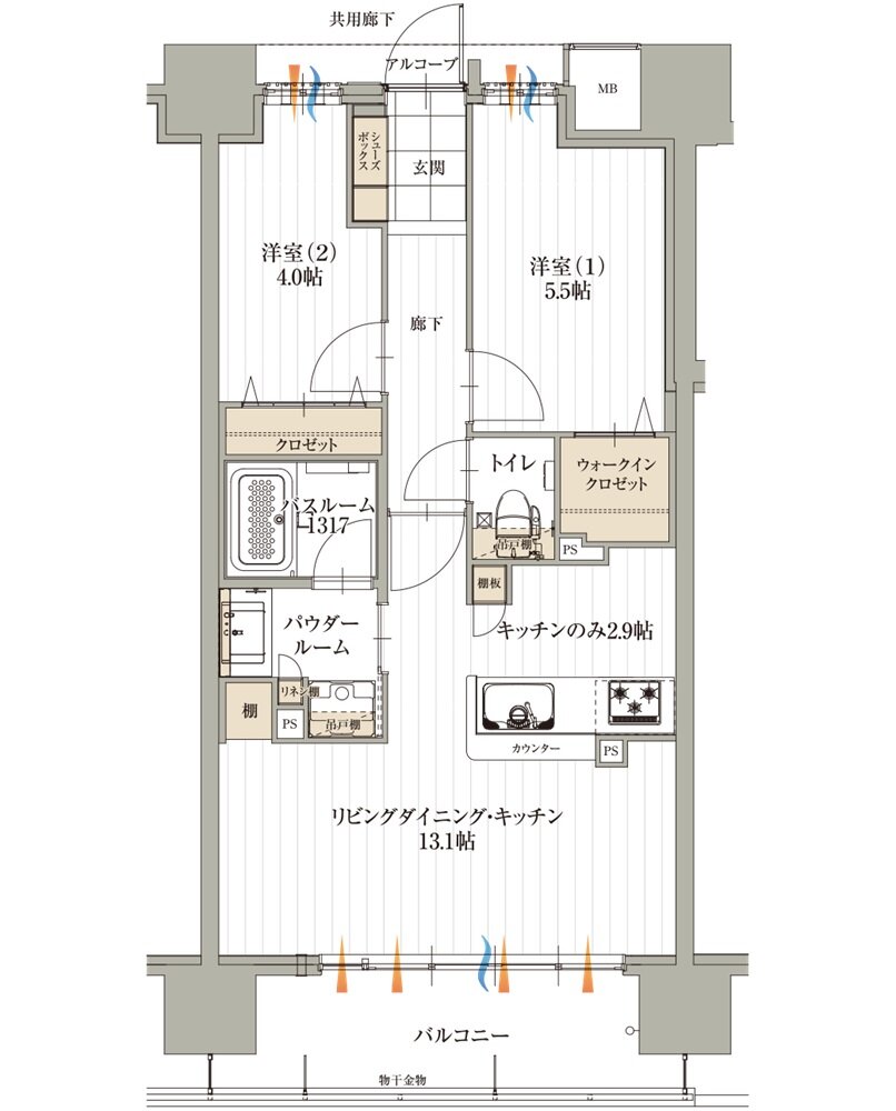 アルファステイツ名取大手町 間取り G TYPE