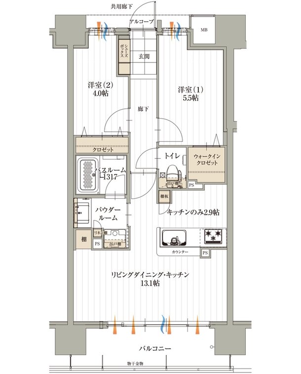 アルファステイツ名取大手町 間取り G TYPE