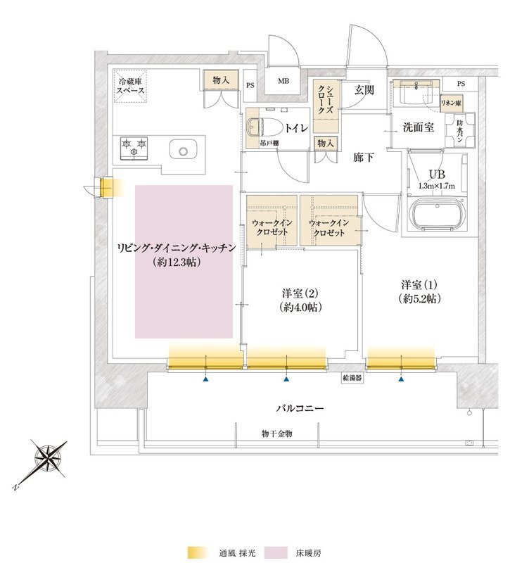 ポレスター千葉新宿 間取り Aタイプ