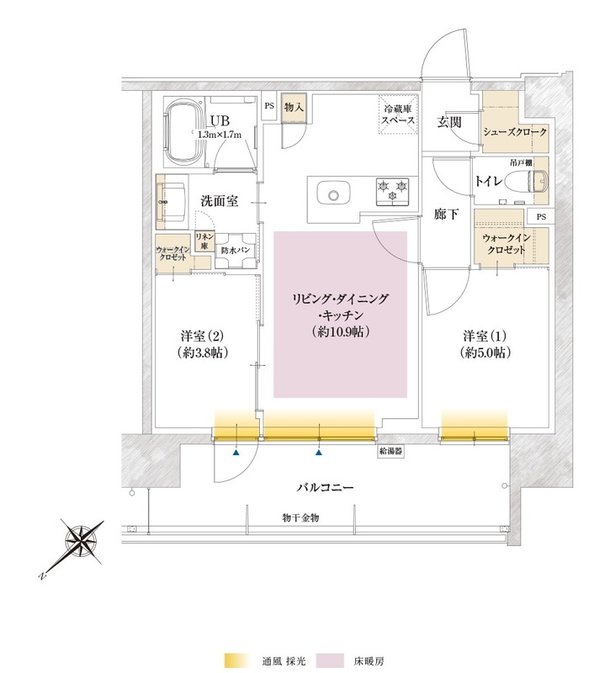 ポレスター千葉新宿 間取り Bタイプ