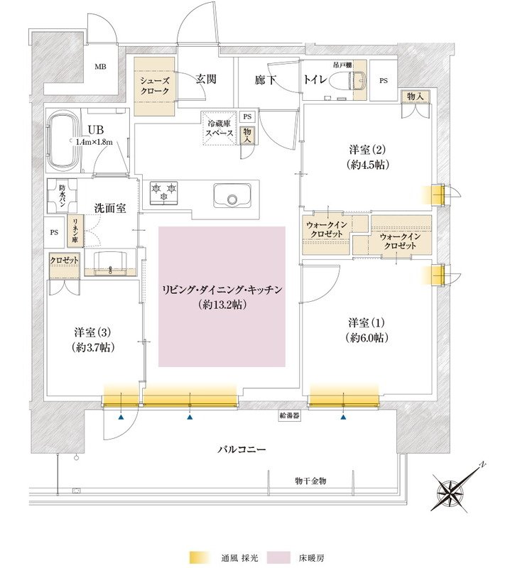 ポレスター千葉新宿 間取り Dタイプ