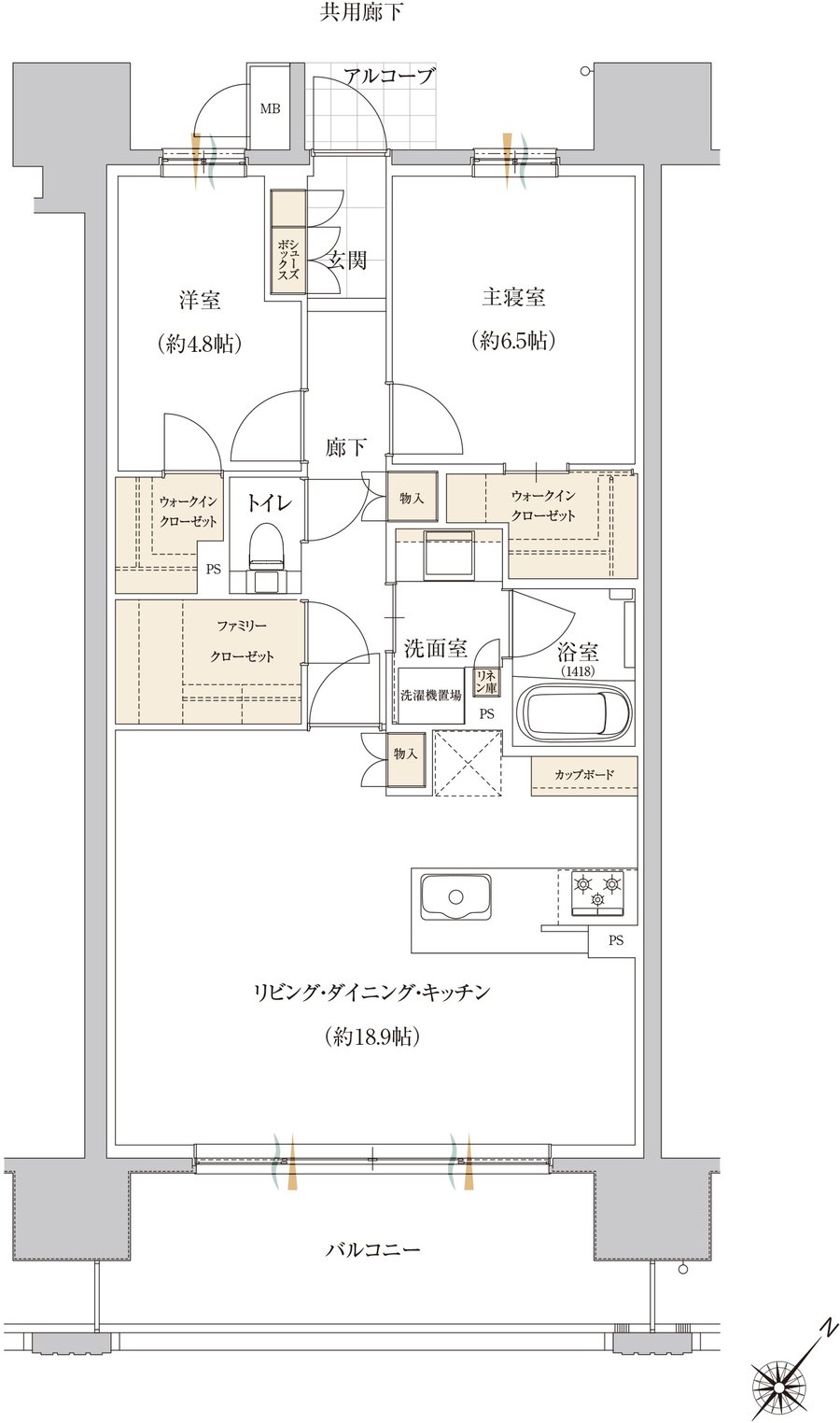 ル・シェモア鴨江III 間取り D type【MENU2】