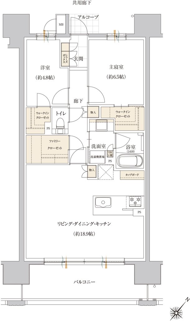ル・シェモア鴨江III 間取り D type【MENU2】