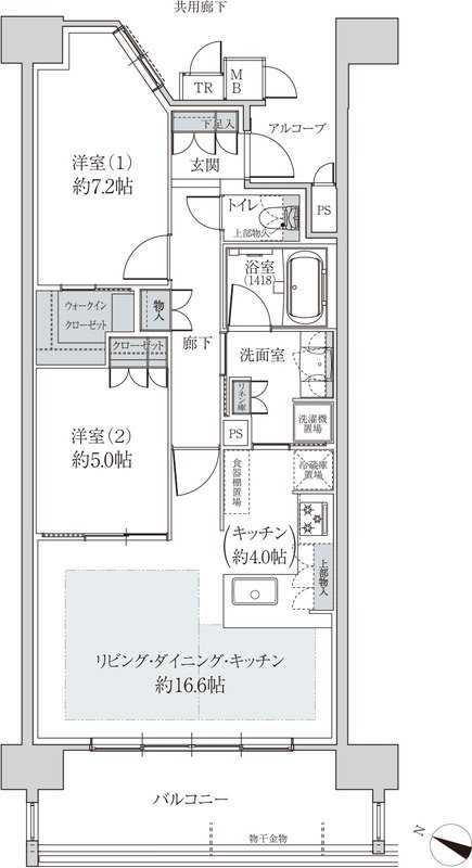アルバックスタワー刈谷プレミア 間取り E type