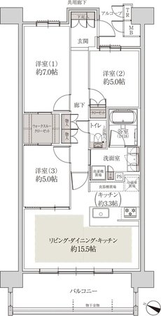アルバックスタワー刈谷プレミア 間取り C type