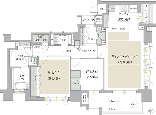 ジオ白壁 間取り F type