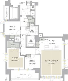 ジオ白壁 間取り E type
