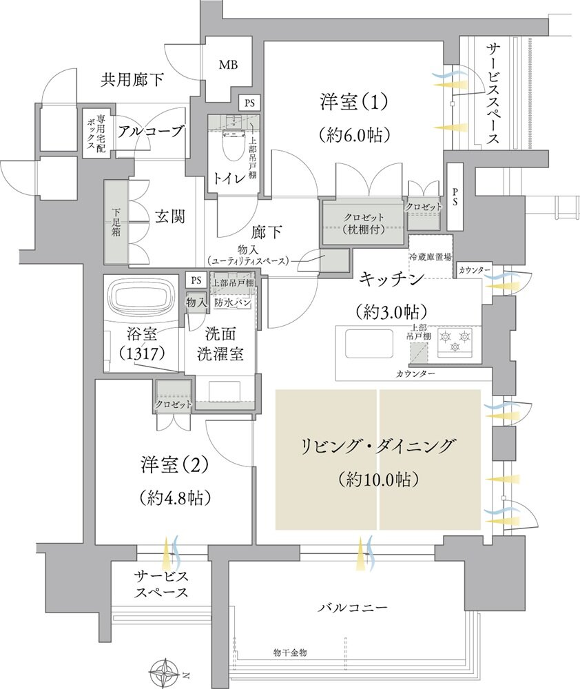 ジオ白壁 間取り C type