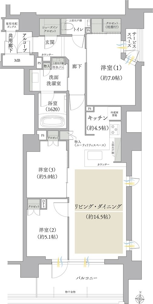 ジオ白壁 間取り D type