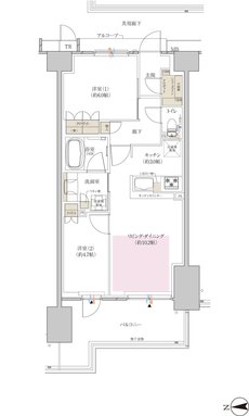 クレヴィアシティ神戸舞子駅前 間取り ディライトコート DJ type
