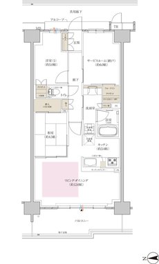 クレヴィアシティ神戸舞子駅前 間取り ブリーズコート BB type