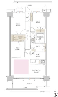 クレヴィアシティ神戸舞子駅前 間取り カルムコー CD type