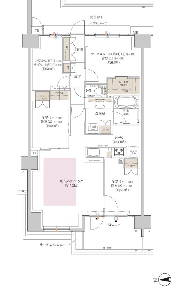 クレヴィアシティ神戸舞子駅前 間取り ブリーズコート BH type