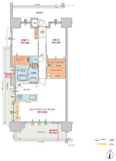 ヴェルディ・ザ・タワー楽々園 間取り F type menu2(12〜20階)