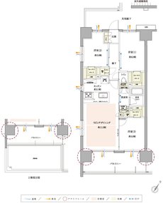 サンクレイドル小田急相模原 間取り A type