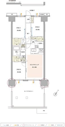 サンクレイドル小田急相模原 間取り Br type