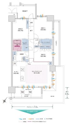 グラディス富山 碧ノ杜 間取り Gタイプ