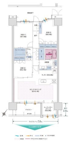 グラディス富山 碧ノ杜 間取り Jタイプ