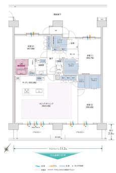 グラディス富山 碧ノ杜 間取り Nタイプ