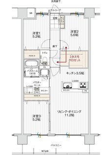 アルファステイツ北長野 間取り D type［メニュー2］