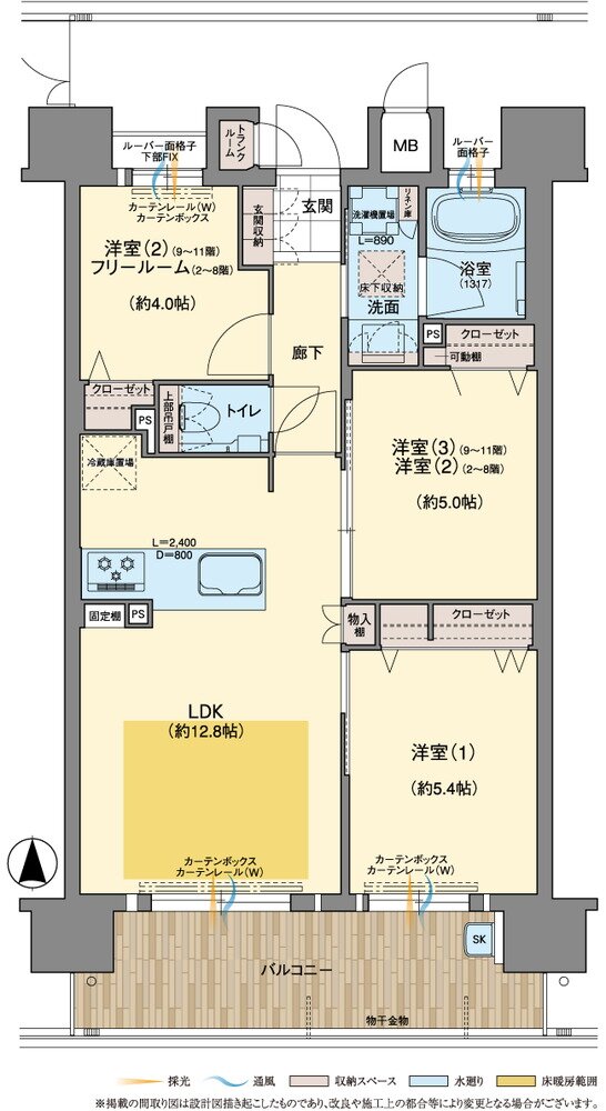 ピアッツァレジデンス橿原神宮駅前 間取り Dタイプ