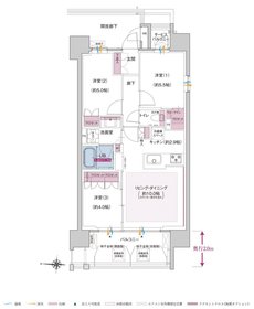 ポレスター大和中央 間取り Cタイプ