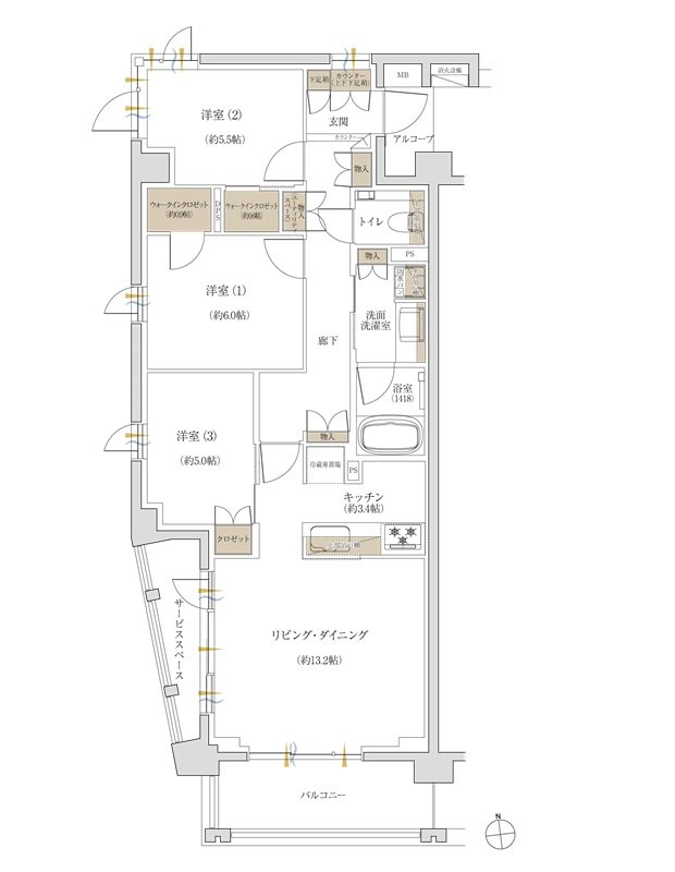 ジオ荻窪 間取り A type