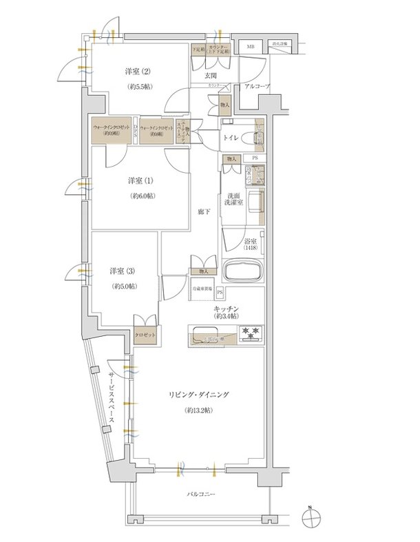 ジオ荻窪 間取り A type