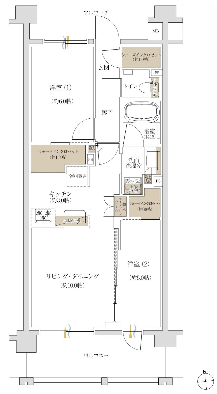 ジオ荻窪 間取り C1type