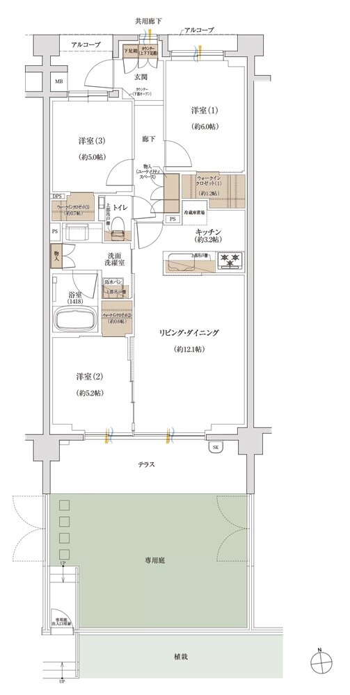 ジオ荻窪 間取り B2’t type