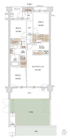 ジオ荻窪 間取り B2’t type