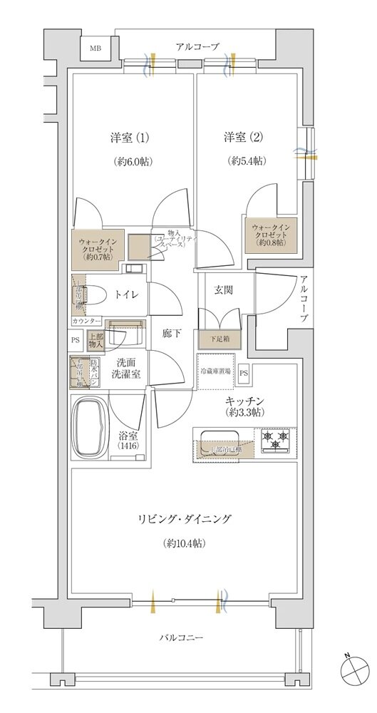 ジオ荻窪 間取り G type
