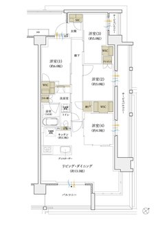 シエリアシティ横浜東戸塚 間取り A1 type