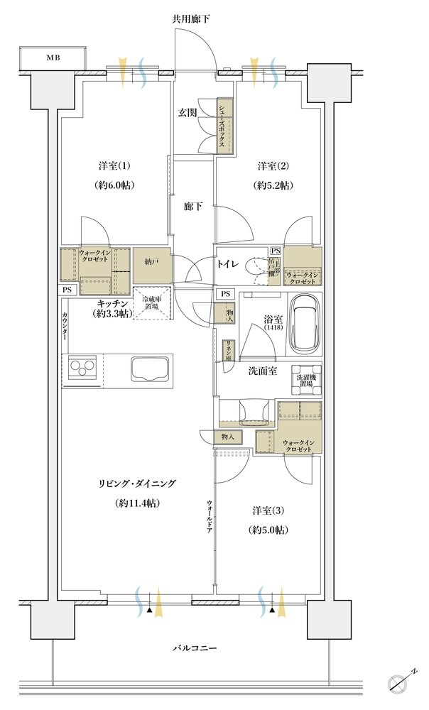 シエリアシティ横浜東戸塚 間取り C5 type【第2期5次】
