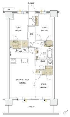シエリアシティ横浜東戸塚 間取り C5 type【先着順】