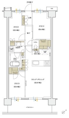 シエリアシティ横浜東戸塚 間取り C10 type【先着順】