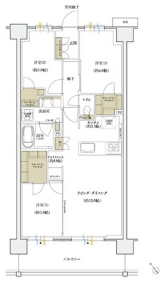 シエリアシティ横浜東戸塚 間取り E6 type【先着順】