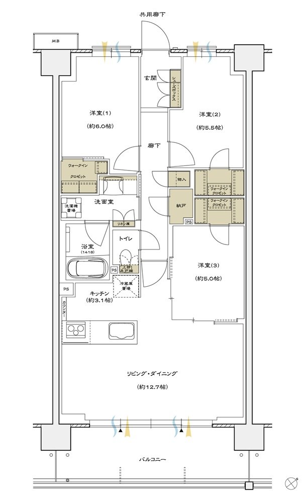 シエリアシティ横浜東戸塚 間取り A7 type【第2期4次】