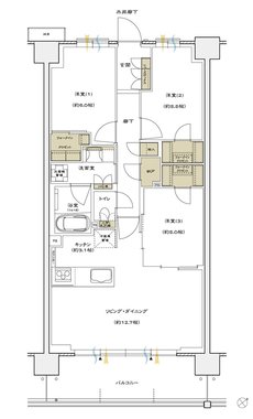 シエリアシティ横浜東戸塚 間取り A7 type【第2期4次】